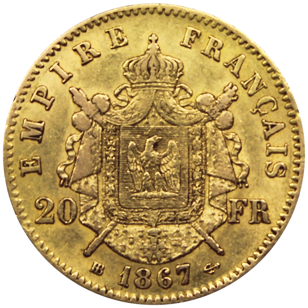 20 Francs Napoléon (verso)